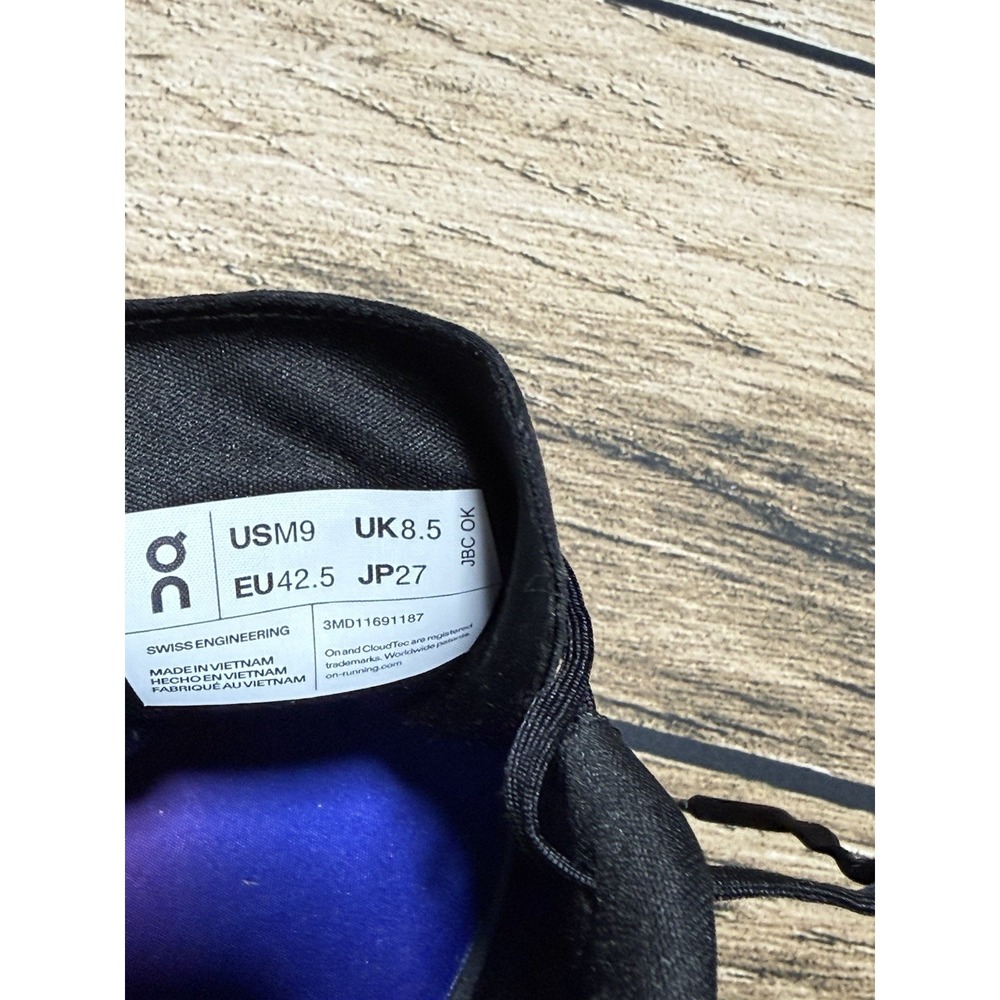 On Cloud Running Shoes Mens 9 Cloudflash Sensa Lunar Amethyst Silver NEW - Picture 10 of 10